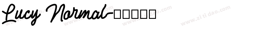 Lucy Normal字体转换
